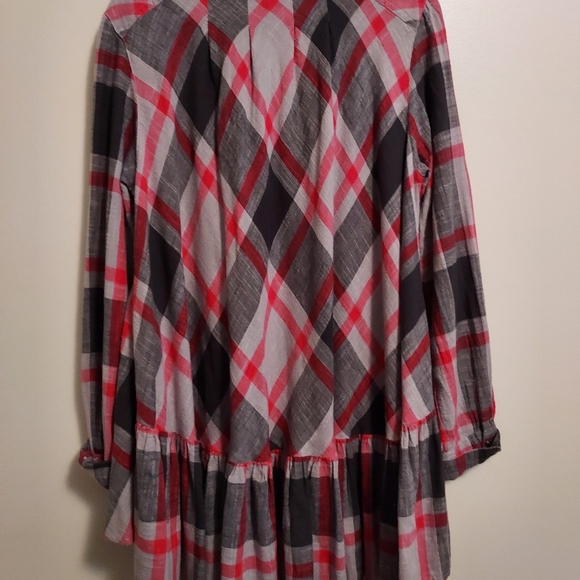 Free people plaid button front med - Picture 14 of 16